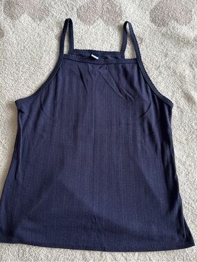 Old Navy Navy Ribbed Spaghetti Strap Camisole
